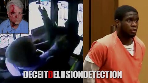 A black man violently assaulted a white male bus driver with a rock