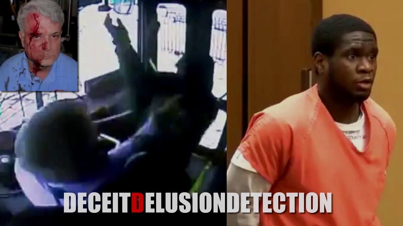 A black man violently assaulted a white male bus driver with a rock