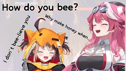 Gigi's cringe bee jokes will make dads proud 【Hololive】