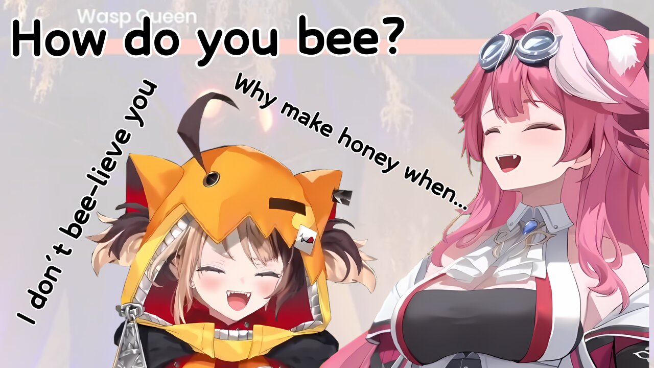 Gigi's cringe bee jokes will make dads proud 【Hololive】