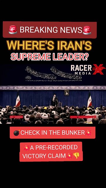 Iran’s Supreme Leader Vanishes: they're talking about possible regime change.