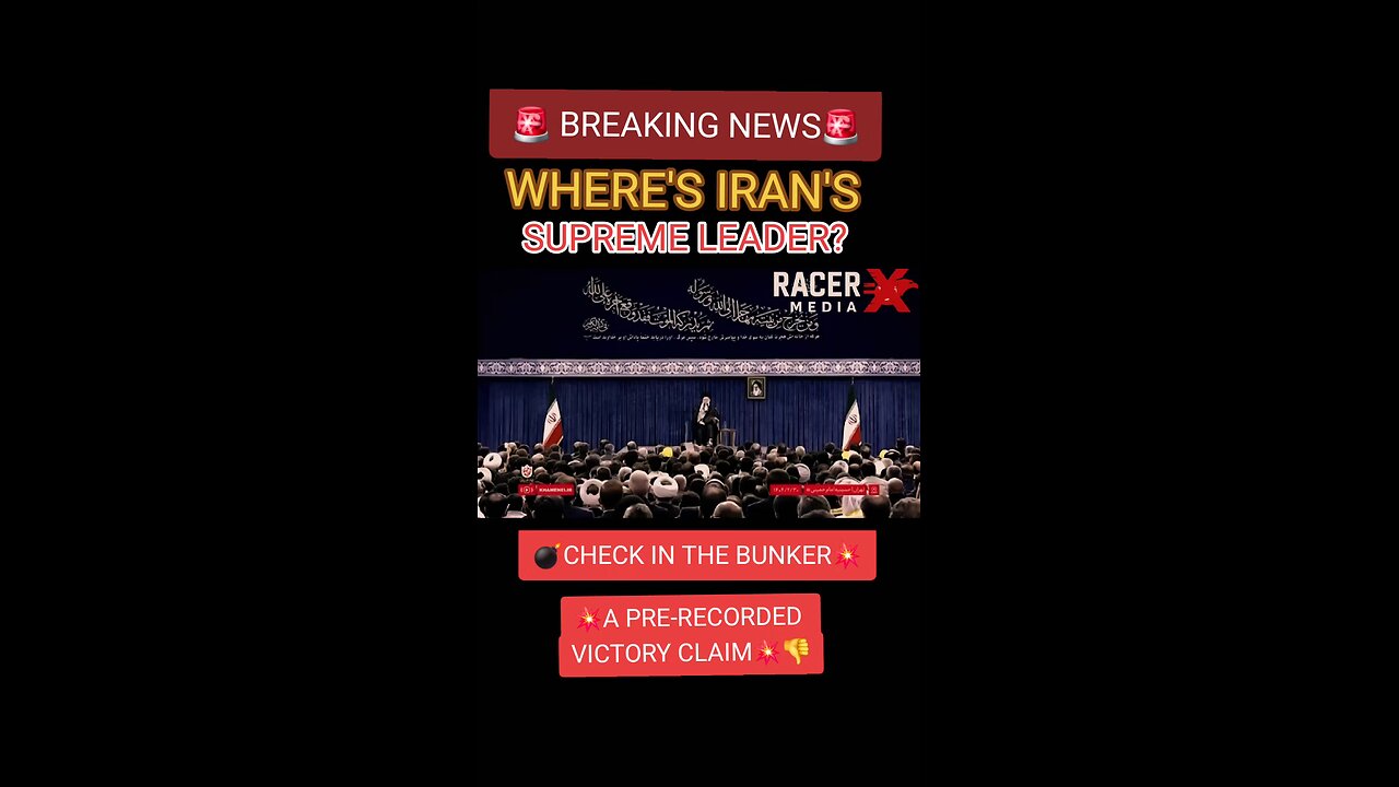 Iran’s Supreme Leader Vanishes: they're talking about possible regime change.