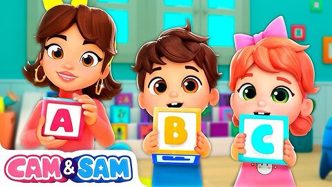 Cam & Sam - ABC Song 🔠 Learn the Alphabet | Nursery Rhymes & Kids Songs