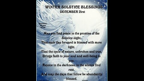 Happy Winter Solstice!🙏♥️🕊