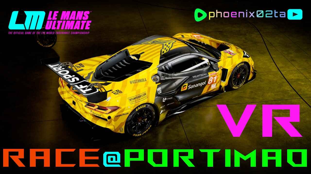 VR Sim Racing in the Z06 at Portimao on LMU