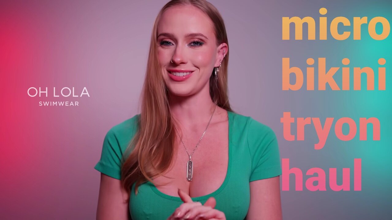 Sexy little micro bikini tryon haul