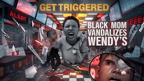 Get Triggered- Ghetto Ninja Woman Vandalized Wendy's In Front of Child