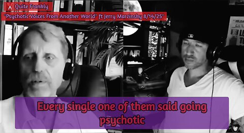 Jerry Marzinsky talks about Schizophrenia on Quite Frankly