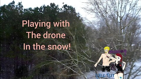 Playing with the drone in the Snow!