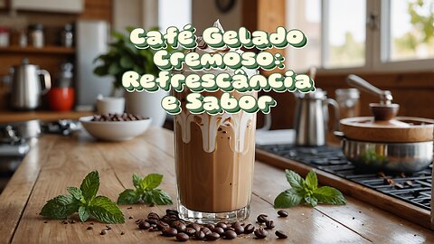 Café Gelado Cremoso: Refrescância e Sabor.