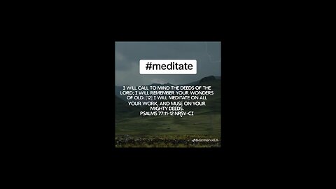 meditate #biblebuild #bibleverse #bibleverseoftheday #bible #christiantiktok