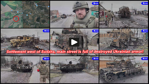 Goncharovka: Streetscape after the defeat and withdrawal of the Ukrainians