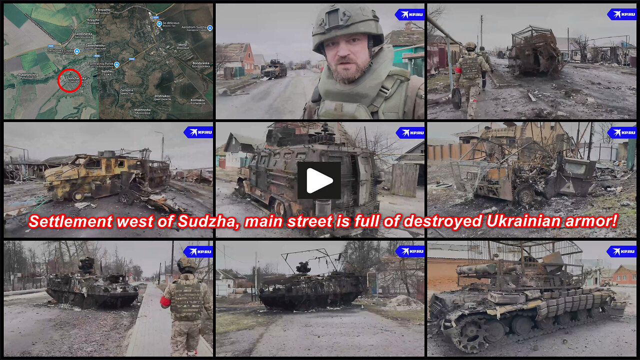 Goncharovka: Streetscape after the defeat and withdrawal of the Ukrainians