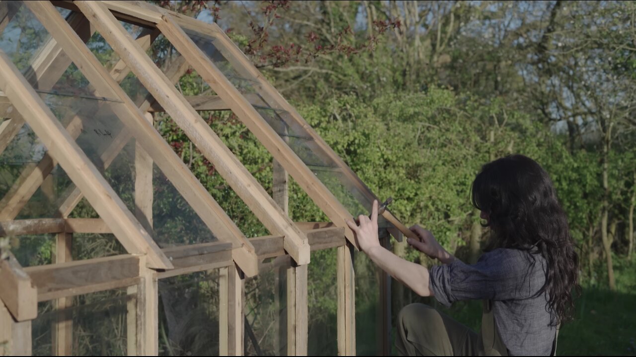 I Built This Greenhouse by Myself Using Only Scrap Materials