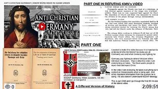 Part 1 - Refuting the video Anti Christian Germany by Know More News by Adam - Germany Was Christian