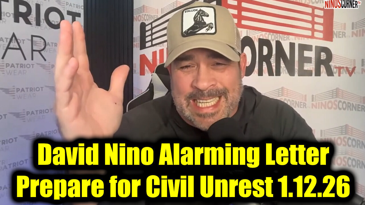 David Nino Rodriguez Alarming Letter 1.12.26 - Prepare for Civil Unrest!
