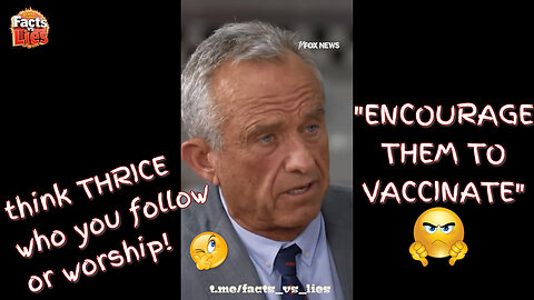RFK, Jr. is 'exposing' Chemtrails and he IS an 'ANTI'-VaxXxer..... IS HE !???!