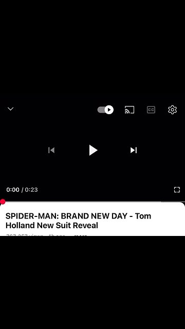 Spider-Man: Brand New Day Tom Holland New suit