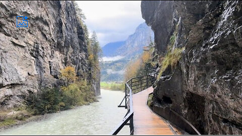 Switzerland's Aareschlucht Gorge! A Beautiful Place but We Got Drenched!