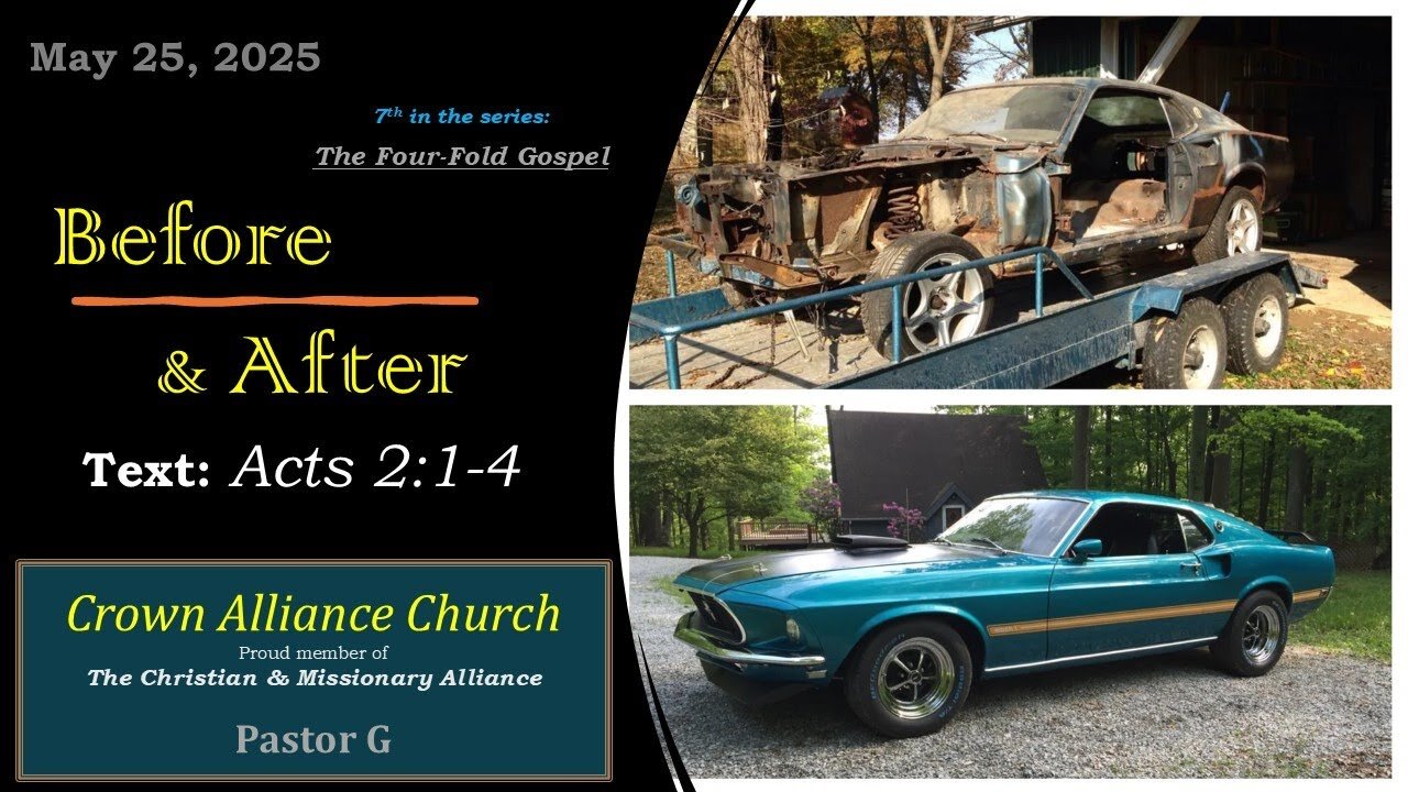 May 25, 2025 | Before & After -Acts 2:1-4 | The Four-Fold Gospel w/ Rev. Wolters