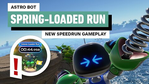 Astro Bot - Spring-Loaded Run Gameplay (44.958 Speedrun)