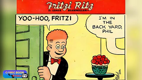 Fritzi Ritz and Phil Fumble By Ernie Bushmiller classic comic funny