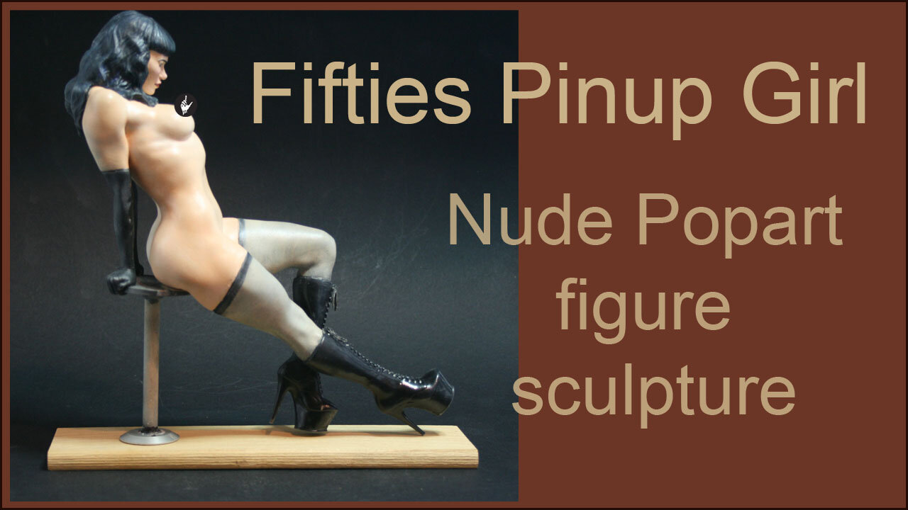 Fifties pinup sculpture