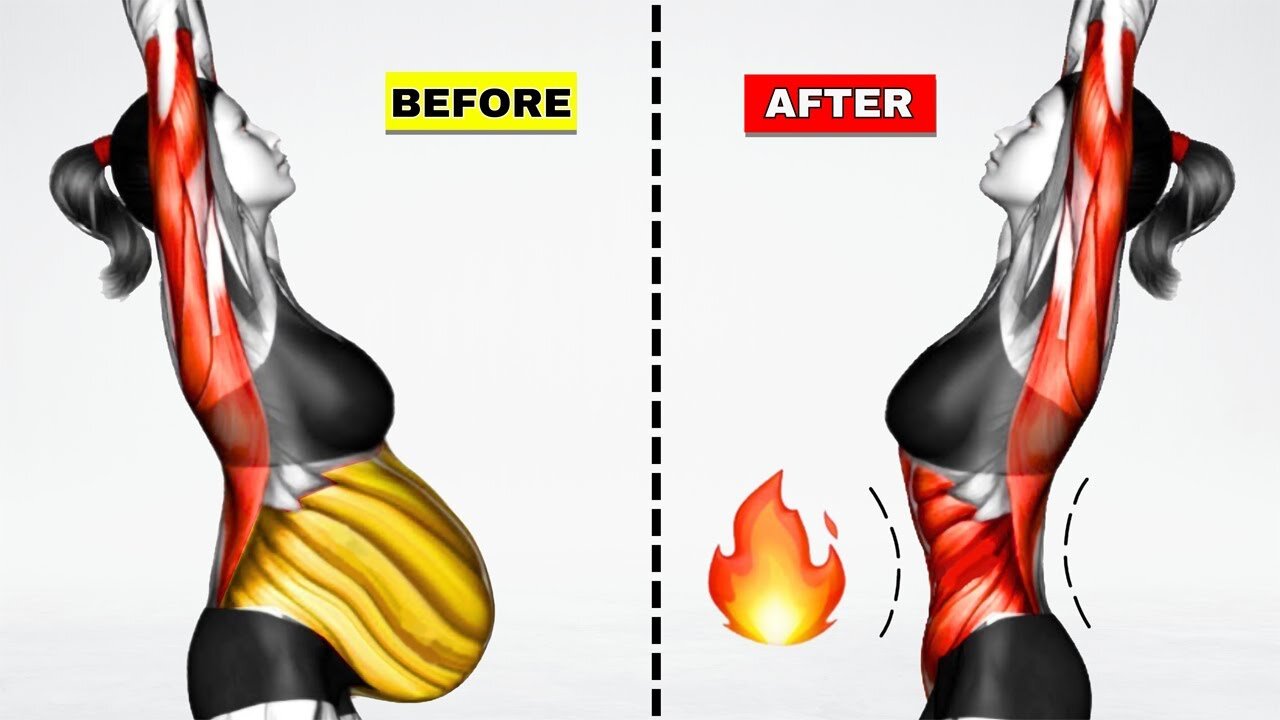 The Best Exercises for Hanging Belly Fat 🔥👙 30-min Workout To LOSE 3 INCHES OFF WAIST in 1 Week