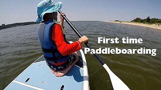Testing My Balance at Sandy Hook: First Paddleboard Attempt!