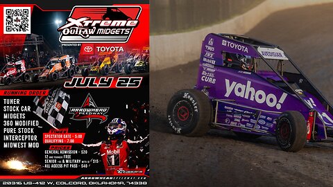Xtreme Outlaw Midgets At Arrowhead Speedway (7/25/2025)