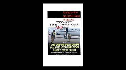 DECODE INDIA AIRLINES CRASH/ NASCAR MEXICO RACE/ US OPEN/ NBA FINALS. Pause screen to read.