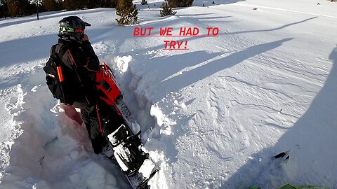 I wasn't sure there'd be enough snow here yet!