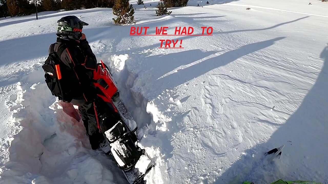 I wasn't sure there'd be enough snow here yet!