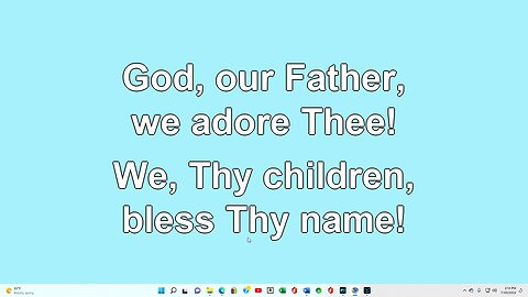God our Father, We Adore Thee V1-4
