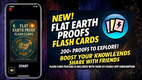 Flat Earth App Flash Cards! ✅