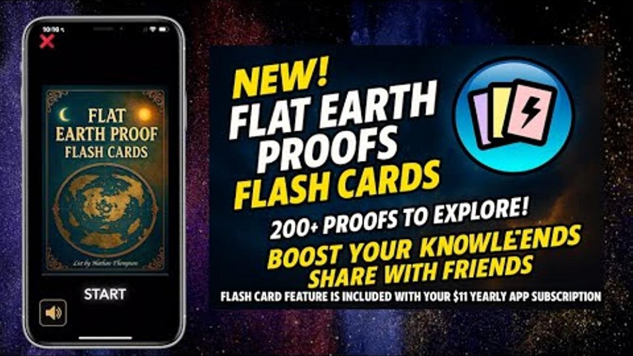 Flat Earth App Flash Cards! ✅