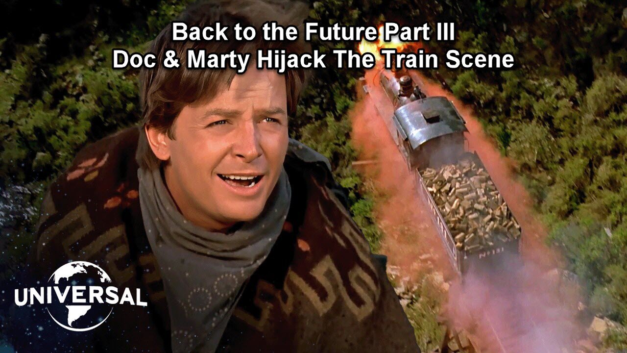 Back to the Future Part III Doc & Marty Hijack the Train Scene