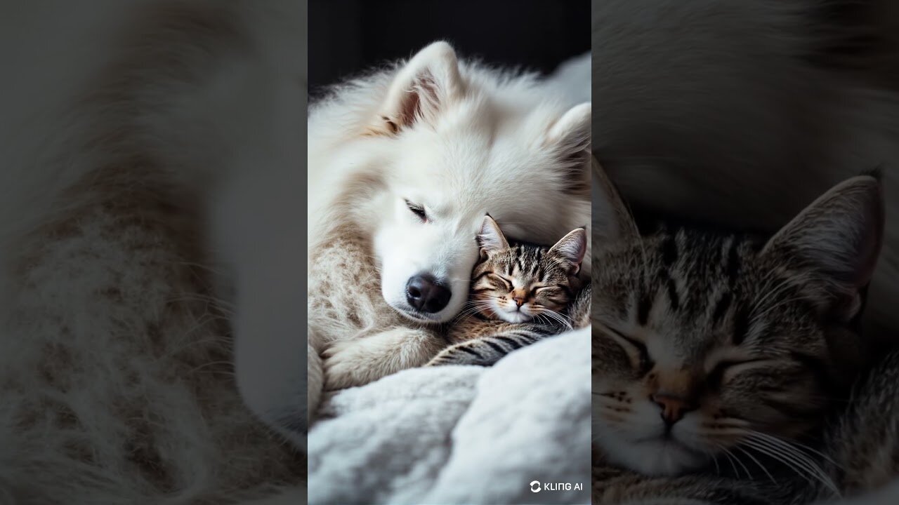 Watch What Happens When a Dog and Cat Become Best Friends!