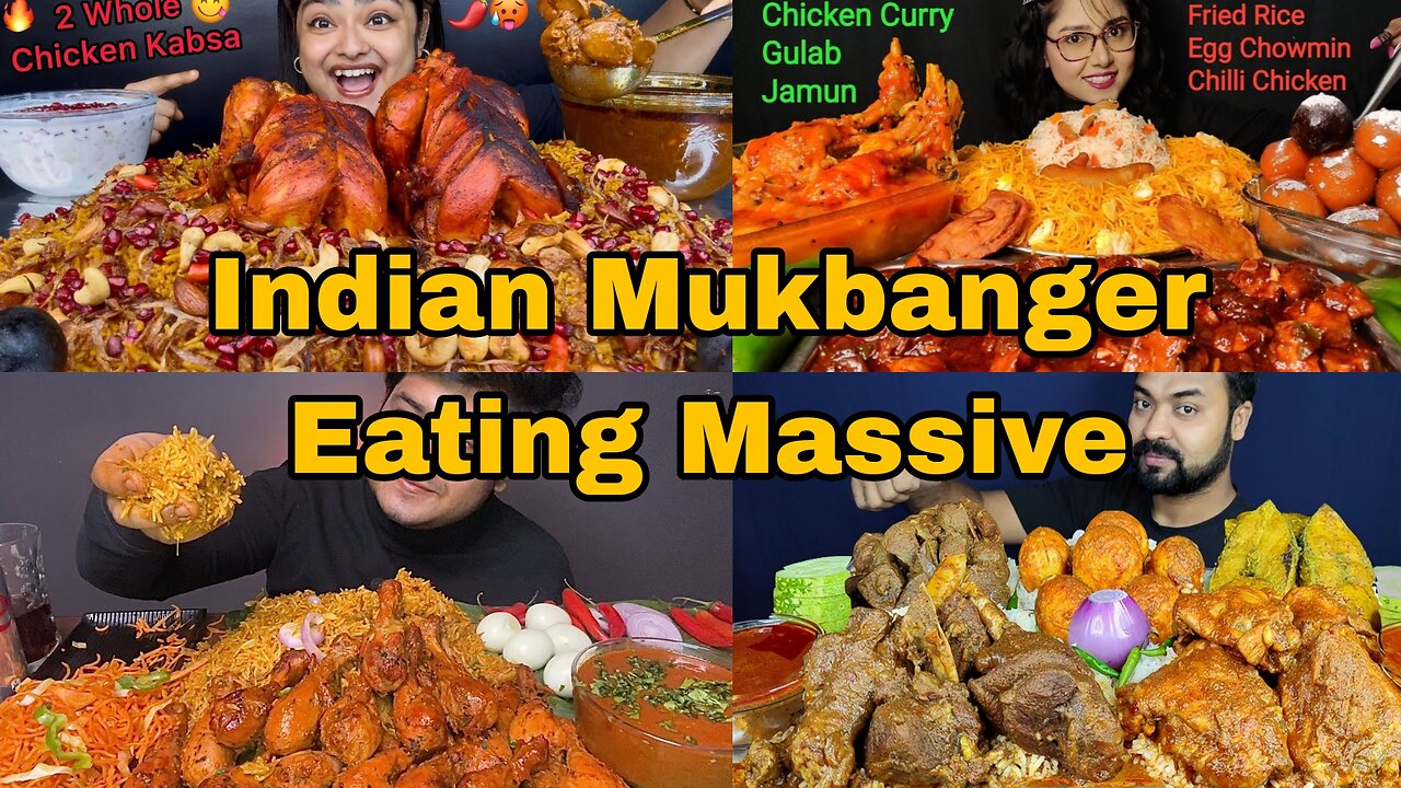 Indian Mukbanger Devours a Massive Feast!