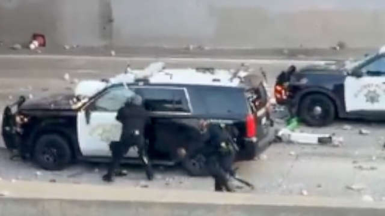 Lefty LA Terrorists Hit Cop in Head With Cinder Block