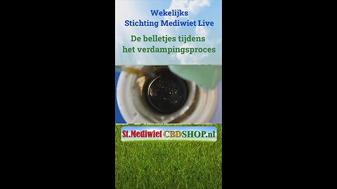 De belletjes tijdens het verdampingsproces