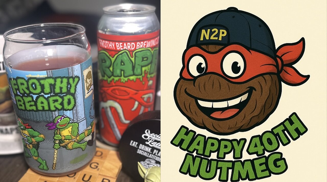 Frothy Beard Brewing Raph #TMNT #Happy40thNUTMEG
