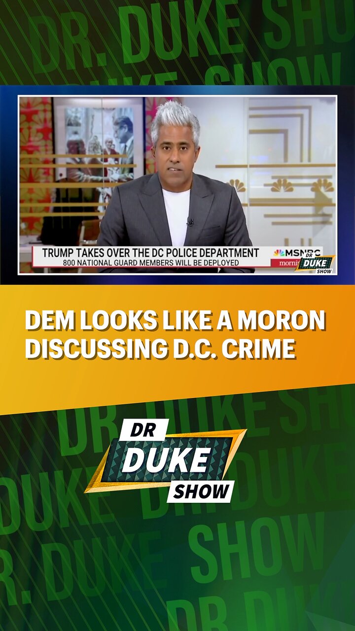đDemocrat Looks Like A Moron Discussing Crime In D.C.