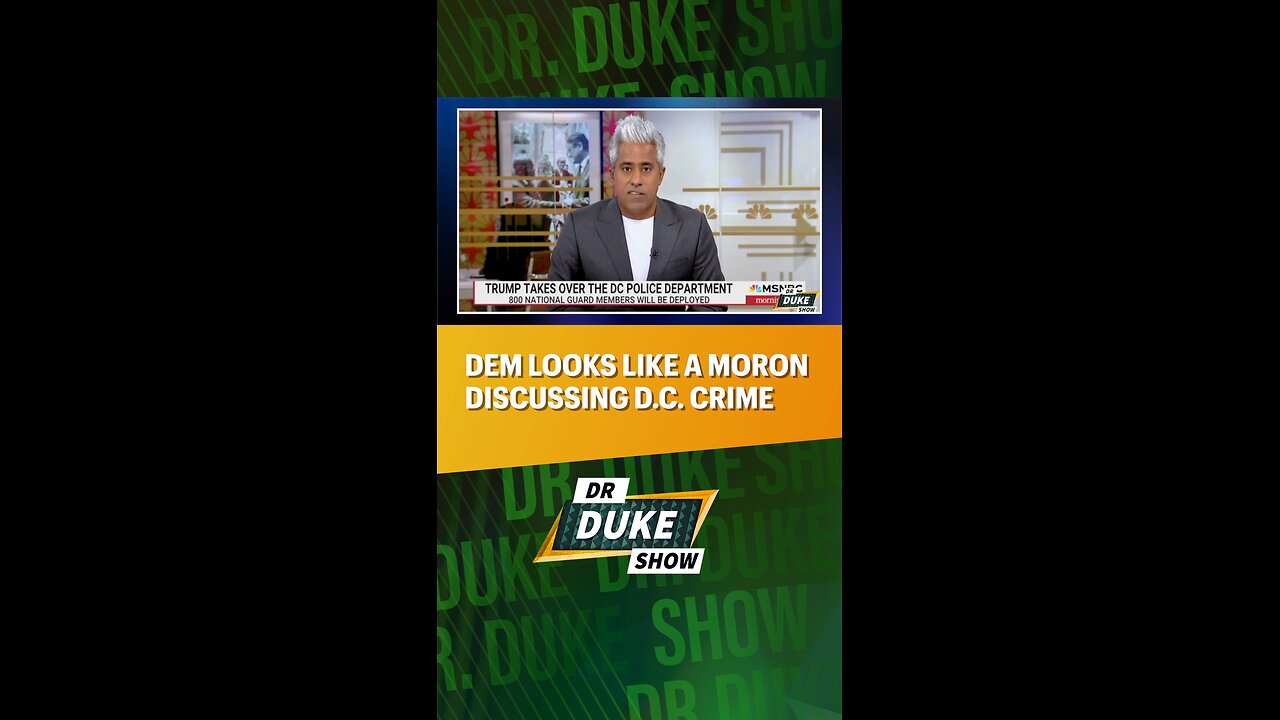 🙄Democrat Looks Like A Moron Discussing Crime In D.C.