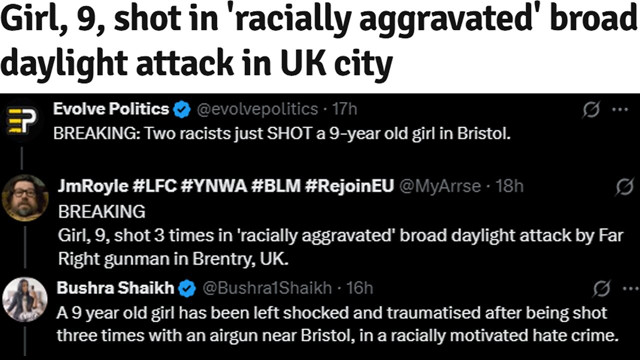THE LEFT WING IS EASILY TRIGGERED BY RACIALLY MOTIVATED (RACE BAIT) HEADLINES