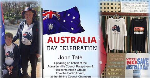 Adelaide Hills Council Australia Day Citizenship Ceremonies update from John Tate.
