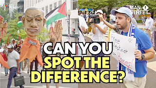 Can You Spot the Difference between Pro-Palestinian and Pro-Israel Protestors? | Man on the Street