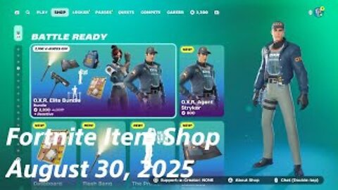 Fortnite Item Shop|August 30, 2025(*New* O.X.R. Elite Bundle)