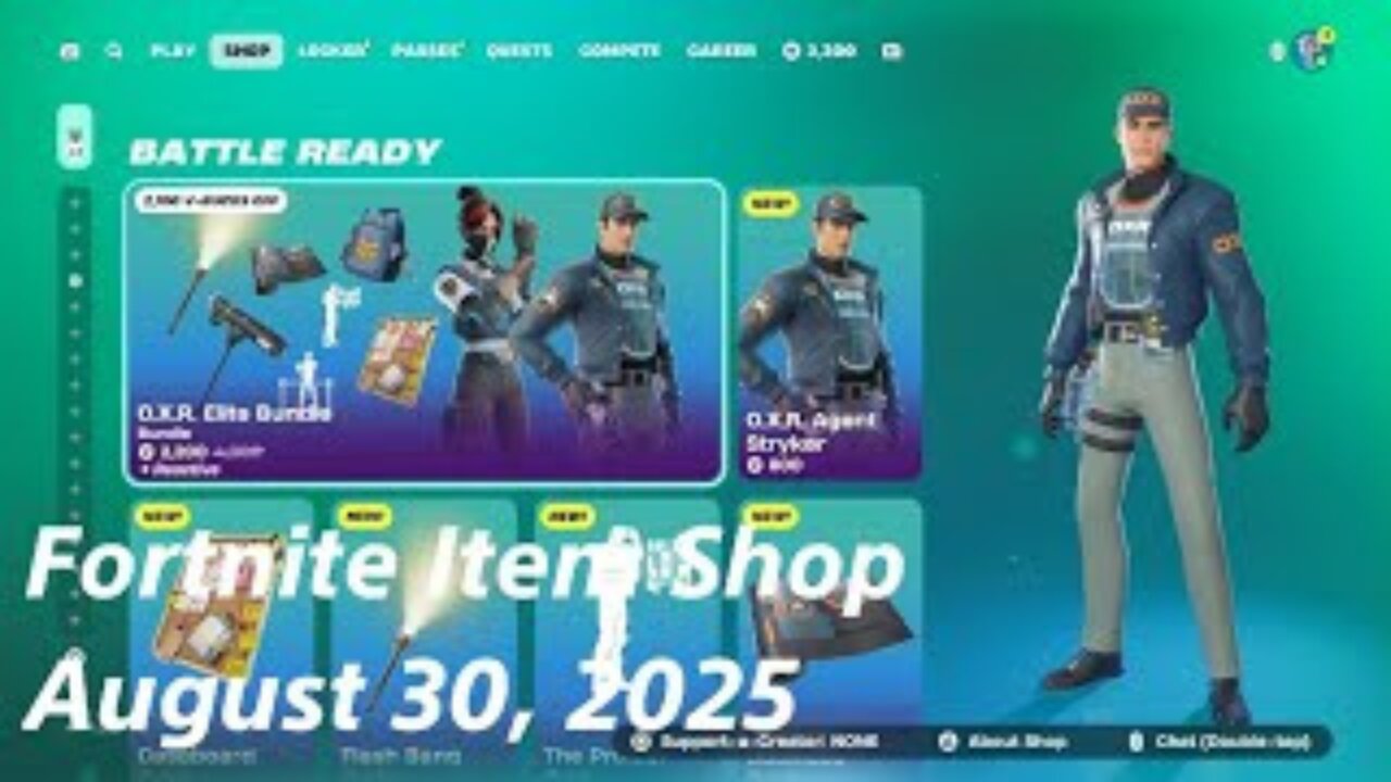 Fortnite Item Shop|August 30, 2025(*New* O.X.R. Elite Bundle)
