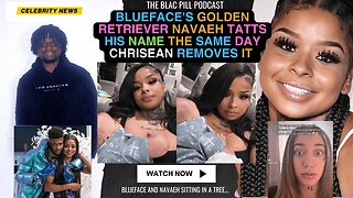 Blueface's Golden Retriever Navaeh TATTS His Name the same day Chrisean REMOVES It